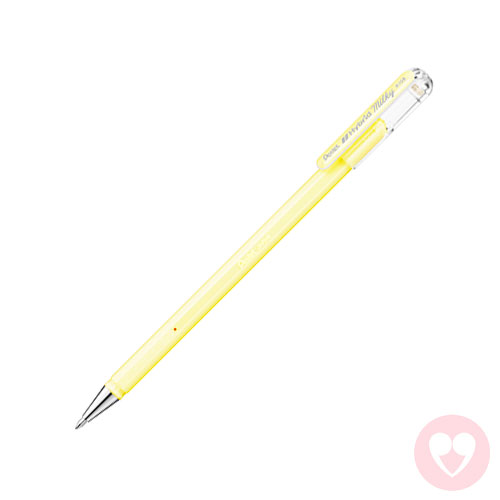 Στυλό gel με παστέλ κίτρινο χρώμα για γραφή σε λευκό, μαύρο ή χρωματιστό χαρτί