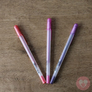 Στυλό Sakura Gelly Roll metallic shiny σετ των 3