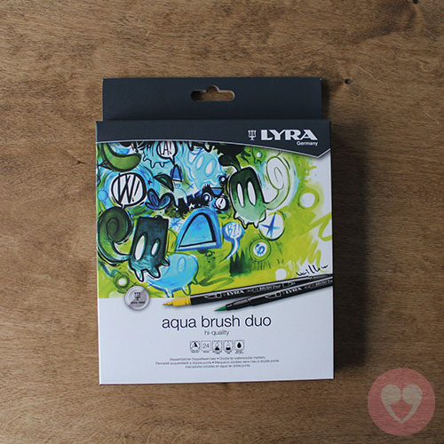 Lyra Aqua Duo Brush διπλός μαρκαδόρος για brush lettering, καλλιγραφία και ζωγραφική σετ των 24